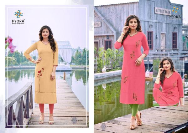 Pyora Mantra 1 Rayon Fancy Kurti Wholesaler